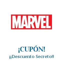 Logo de la tienda Marvel con cupones de descuento