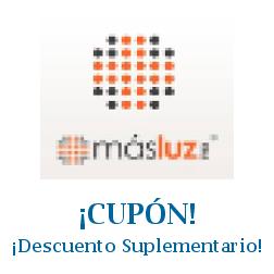 Logo de la tienda Mas luz con cupones de descuento