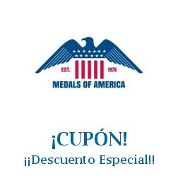 Logo de la tienda Medals of America con cupones de descuento