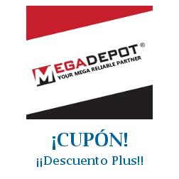 Logo de la tienda Mega Depot con cupones de descuento