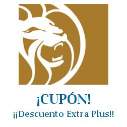 Logo de la tienda MGM Resorts con cupones de descuento