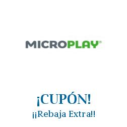 Logo de la tienda Microplay con cupones de descuento