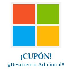 Logo de la tienda Microsoft Advertising con cupones de descuento