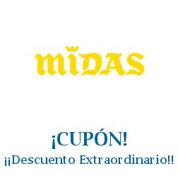 Logo de la tienda Midas con cupones de descuento