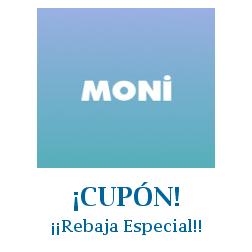 Logo de la tienda Moni con cupones de descuento