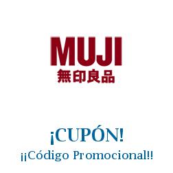 Logo de la tienda Muji con cupones de descuento