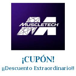 Logo de la tienda MuscleTech con cupones de descuento