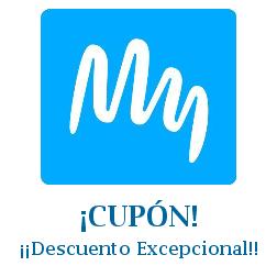 Logo de la tienda My Fonts con cupones de descuento