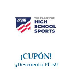 Logo de la tienda NFHS Network con cupones de descuento