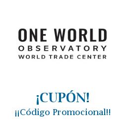 Logo de la tienda One World Observatory con cupones de descuento