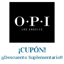 Logo de la tienda OPI UK con cupones de descuento