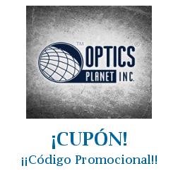 Logo de la tienda Optics Planet con cupones de descuento