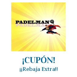 Logo de la tienda Padelman con cupones de descuento