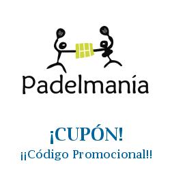 Logo de la tienda Padelmania con cupones de descuento