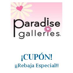 Logo de la tienda Paradise Galleries con cupones de descuento