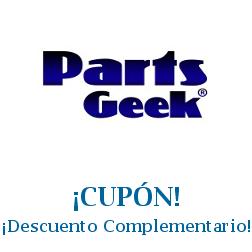 Logo de la tienda Parts Geek con cupones de descuento