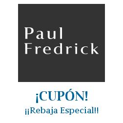 Logo de la tienda Paul Fredrick con cupones de descuento