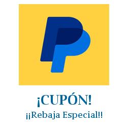 Logo de la tienda Paypal con cupones de descuento