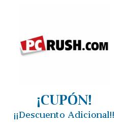 Logo de la tienda pcRUSH con cupones de descuento