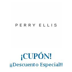 Logo de la tienda Perry Ellis con cupones de descuento