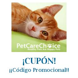 Logo de la tienda PetCareChoice con cupones de descuento