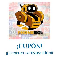 Logo de la tienda Phonebot con cupones de descuento