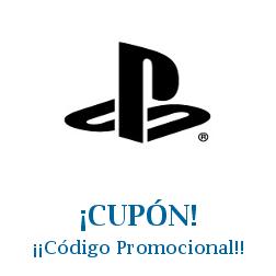 Logo de la tienda PlayStation con cupones de descuento