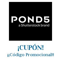 Logo de la tienda Pond5 con cupones de descuento