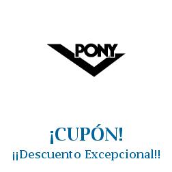 Logo de la tienda Pony con cupones de descuento