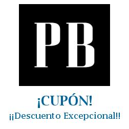 Logo de la tienda Pottery Barn con cupones de descuento