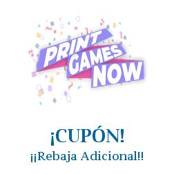 Logo de la tienda Print Games Now con cupones de descuento