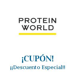 Logo de la tienda Protein World con cupones de descuento