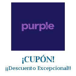 Logo de la tienda Purple con cupones de descuento