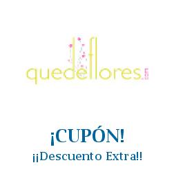 Logo de la tienda Quedeflores con cupones de descuento