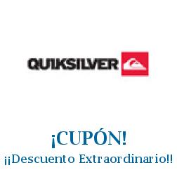 Logo de la tienda Quiksilver con cupones de descuento