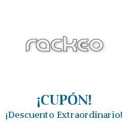 Logo de la tienda Rackeo con cupones de descuento