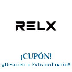 Logo de la tienda RELX Now con cupones de descuento