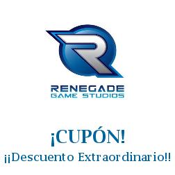 Logo de la tienda Renegade Game Studios con cupones de descuento