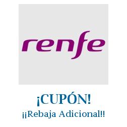 Logo de la tienda Renfe con cupones de descuento