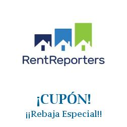 Logo de la tienda Rent Reporters con cupones de descuento