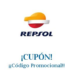 Logo de la tienda Repsol con cupones de descuento