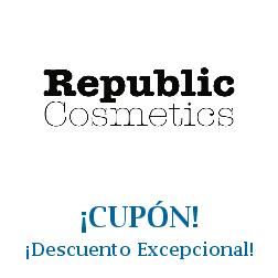 Logo de la tienda Republic Cosmetics con cupones de descuento