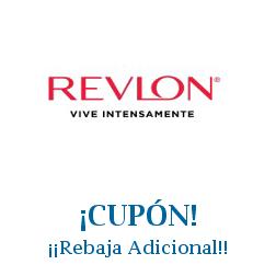 Logo de la tienda Revlon con cupones de descuento