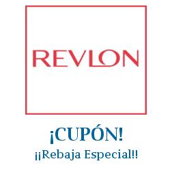 Logo de la tienda Revlon con cupones de descuento