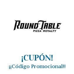 Logo de la tienda Round Table Pizza con cupones de descuento