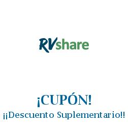 Logo de la tienda RVShare con cupones de descuento