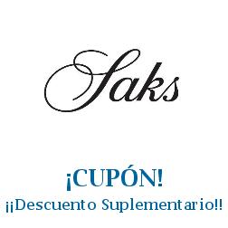 Logo de la tienda Saks Fifth Avenue con cupones de descuento