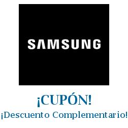 Logo de la tienda Samsung con cupones de descuento