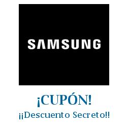 Logo de la tienda Samsung con cupones de descuento