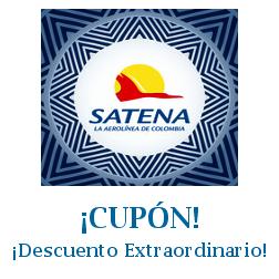 Logo de la tienda Satena con cupones de descuento